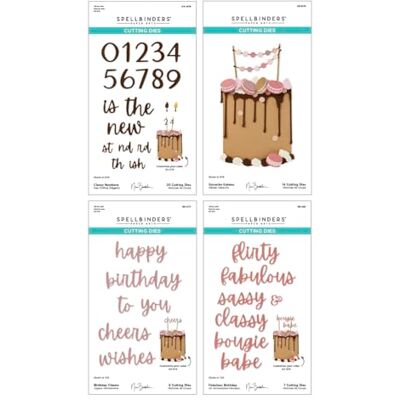 Spellbinders Bougie Birthday Celebration Die Bundle de The Bougie Birthday Collection de Nina Boettcher Spellbinders Bougie Birthday Celebration Die Bundle de The Bougie Birthday Collection de Nina Boettcher
