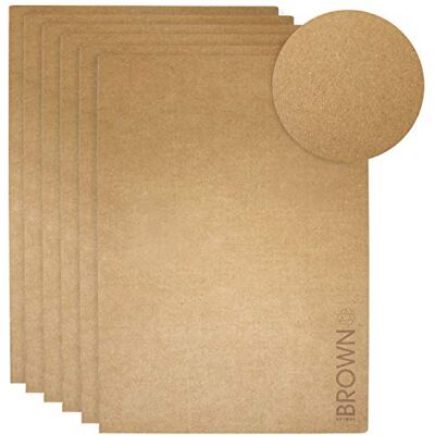 ARTWAY Cuaderno de dibujo con cubierta de papel kraft suave Papel kraft reciclado marrón 130 g/m² A3 Paquete de 6 ARTWAY Cuaderno de dibujo con cubierta de papel kraft suave Papel kraft reciclado marrón 130 g/m² A3 Paquete de 6