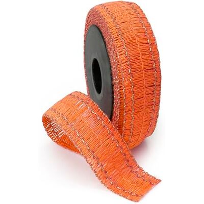 Mopec Cinta Red Naranja con Hilo Dorado 50mmx20m Mopec Cinta Red Naranja con Hilo Dorado 50mmx20m