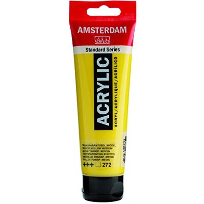 Amsterdam ACRÍLICO Amarillo Transparente Medio 120ml Amsterdam ACRÍLICO Amarillo Transparente Medio 120ml