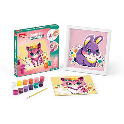 Kit de Pintura por Números Maped Creative - Gato y Conejo - 20x20cm Kit de Pintura por Números Maped Creative - Gato y Conejo - 20x20cm