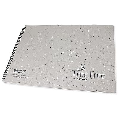 ARTWAY Tree Free Cuaderno de Dibujo A3 Encuadernado en Espiral de papel de algodón de trapo Blanco 40 Caras/20 Páginas de 250gsm Papel de Trapo de Algodón 100% 100% Reciclado ARTWAY Tree Free Cuaderno de Dibujo A3 Encuadernado en Espiral de papel de algodón de trapo Blanco 40 Caras/20 Páginas de 250gsm Papel de Trapo de Algodón 100% 100% Reciclado