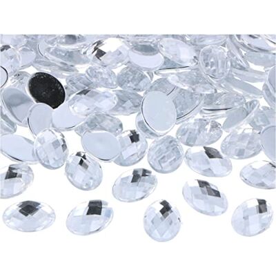Innspiro - Z2101802 - Transparente - Oval 13x18 mm - Piedras acrílicas Innspiro - Z2101802 - Transparente - Oval 13x18 mm - Piedras acrílicas