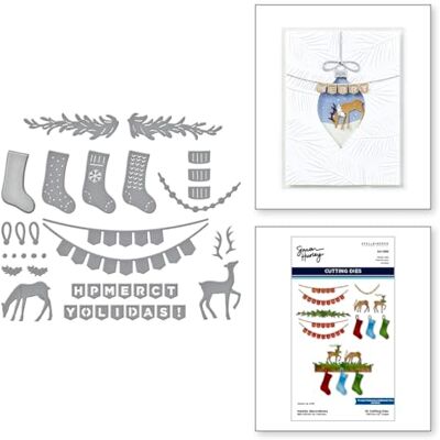 Spellbinders Mantle Decorations Troqueles grabados de la colección Timeless Trees de Simon Hurley Spellbinders Mantle Decorations Troqueles grabados de la colección Timeless Trees de Simon Hurley