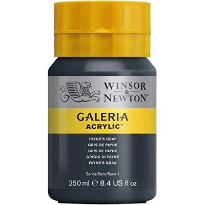 Pintura Acrílica Winsor & Newton 2137465 - Alta pigmentación - Resistente a la luz - 250ml tubo - Gris Pintura Acrílica Winsor & Newton 2137465 - Alta pigmentación - Resistente a la luz - 250ml tubo - Gris