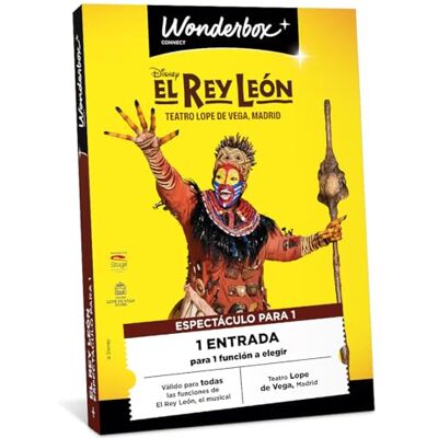 WONDERBOX Connect Caja Regalo El Rey León para 1 Persona WONDERBOX Connect Caja Regalo El Rey León para 1 Persona