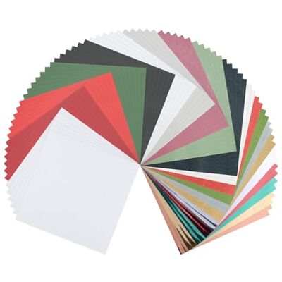 Creative Florence Cartulina de arcilla, cartón para manualidades, 30,5 x 30,5 cm, papel para manualidades, 75 unidades, con 5 colores, para tarjetas, manualidades, troquelado y manualidades de papel, juego de Creative Florence Cartulina de arcilla, cartón para manualidades, 30,5 x 30,5 cm, papel para manualidades, 75 unidades, con 5 colores, para tarjetas, manualidades, troquelado y manualidades de papel, juego de