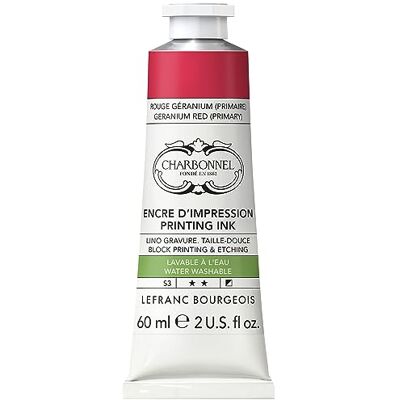 Tinta Aqua Wash Lefranc Bourgeois - 60 ml - Rojo Geranio Tinta Aqua Wash Lefranc Bourgeois - 60 ml - Rojo Geranio