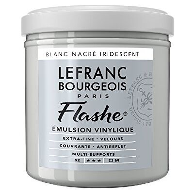 Pintura acrílica Lefranc Perla blanca iridiscente - 125ml - Pintura acrílica Pintura acrílica Lefranc Perla blanca iridiscente - 125ml - Pintura acrílica