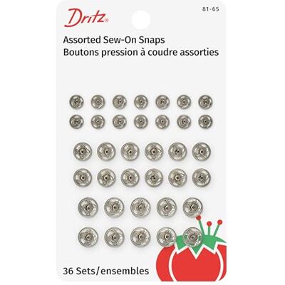 Dritz Broches para Coser, Latón niquelado, Size 1/0, 2/0 & 4/0, 36 Dritz Broches para Coser, Latón niquelado, Size 1/0, 2/0 & 4/0, 36