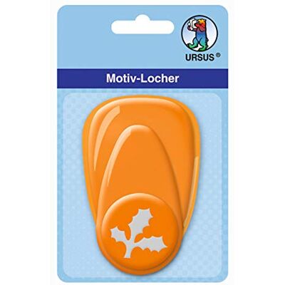 Ursus Perforadora de plástico Mediana, Hoja Ilex, Aprox. 25,4 mm, fácil manejo Gracias a la función de Palanca y práctico Dispositivo de Recogida, Naranja Ursus Perforadora de plástico Mediana, Hoja Ilex, Aprox. 25,4 mm, fácil manejo Gracias a la función de Palanca y práctico Dispositivo de Recogida, Naranja