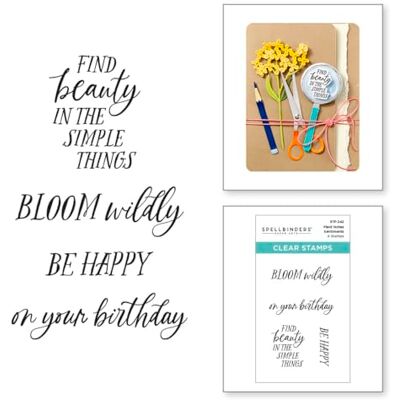 Spellbinders Field Notes Sentiments Juego de sellos transparentes de la colección Field Notes Spellbinders Field Notes Sentiments Juego de sellos transparentes de la colección Field Notes