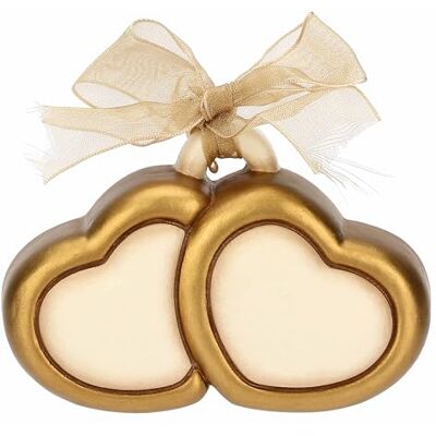 THUN Mini Forma Pareja de Corazones cerámica Colección Bombonera 8.6 x 5.7 x 2.8 cm THUN Mini Forma Pareja de Corazones cerámica Colección Bombonera 8.6 x 5.7 x 2.8 cm
