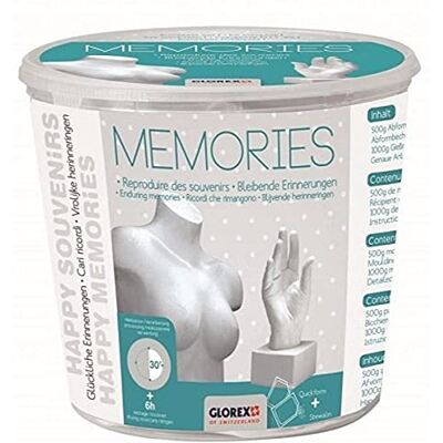 GLOREX Juego de moldeo Memorias Juego Completo para moldear y Colar Objetos Grandes GLOREX Juego de moldeo Memorias Juego Completo para moldear y Colar Objetos Grandes