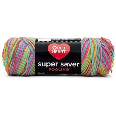 Red Heart Hilo E300P.8536 Super Saver, Pooling-Papaya Red Heart Hilo E300P.8536 Super Saver, Pooling-Papaya