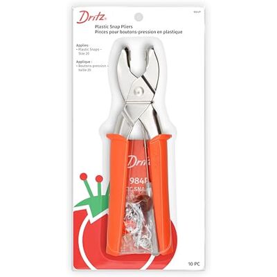 Dritz PRYM CONSUMER USA INC. PLÁSTICO SNAP ALZADORAS NARANJA, Talla única Dritz PRYM CONSUMER USA INC. PLÁSTICO SNAP ALZADORAS NARANJA, Talla única
