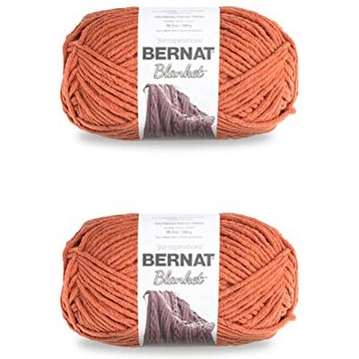 Bernat Manta de hilo de especias de calabaza, paquete de 2 unidades de 300 g/10.5 oz – Poliéster – 6 súper voluminosos – 220 yardas – Tejer/ganchillo Bernat Manta de hilo de especias de calabaza, paquete de 2 unidades de 300 g/10.5 oz – Poliéster – 6 súper voluminosos – 220 yardas – Tejer/ganchillo