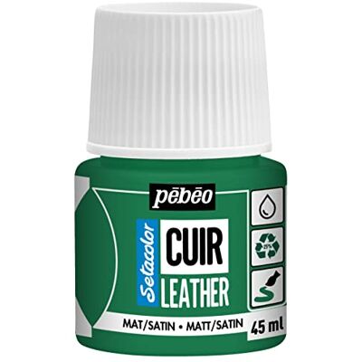PEBEO Setacolor Cuero Pintura acrílica para cuero y polipiel Personalización de bolsos, zapatos, zapatillas Resistente a arañazos, dobleces y roces Acabado mate/satinado -Verde Cactus -45 ml PEBEO Setacolor Cuero Pintura acrílica para cuero y polipiel Personalización de bolsos, zapatos, zapatillas Resistente a arañazos, dobleces y roces Acabado mate/satinado -Verde Cactus -45 ml