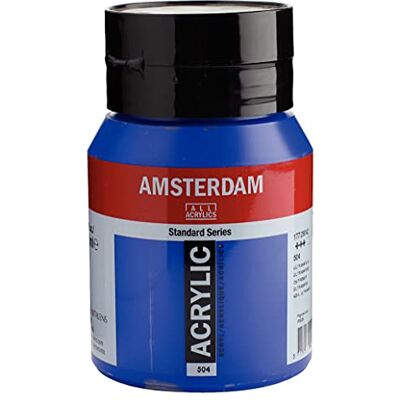 Amsterdam Standard Series Colores Acrílicos Bote 500 ml Azul Ultramar 504 (17725042) Amsterdam Standard Series Colores Acrílicos Bote 500 ml Azul Ultramar 504 (17725042)