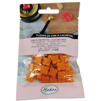Aladine 72617 – 60 perlas de cera para ocultar – naranja nacarado – para crear sello de cera – flores de cera – hacer parte de boda, nacimiento, letras, correos, menús y regalos Aladine 72617 – 60 perlas de cera para ocultar – naranja nacarado – para crear sello de cera – flores de cera – hacer parte de boda, nacimiento, letras, correos, menús y regalos