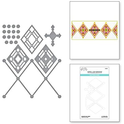 Spellbinders Kaleidoscope Argyle Slimline Collection Troqueles de metal grabado Spellbinders Kaleidoscope Argyle Slimline Collection Troqueles de metal grabado
