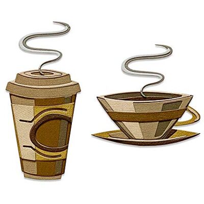 Sizzix Thinlits Troquel de café Colorize® por Tim Holtz 14 unidades Sizzix Thinlits Troquel de café Colorize® por Tim Holtz 14 unidades