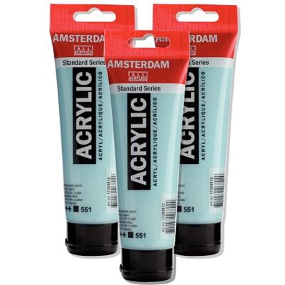 Amsterdam Standard Series Colores Acrílicos Tubo 120 ml Azul Celeste Claro 551 (17095512) Amsterdam Standard Series Colores Acrílicos Tubo 120 ml Azul Celeste Claro 551 (17095512)