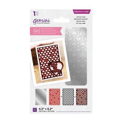 Gemini Troquel de Metal de Doble Cara-Mucho Amor, Plateado, Talla única Gemini Troquel de Metal de Doble Cara-Mucho Amor, Plateado, Talla única