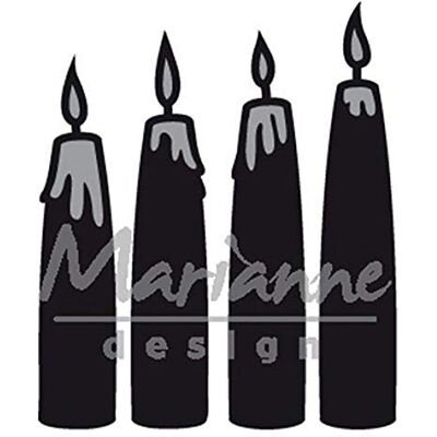 Velas de Adviento de Go Craft Distribution - Velas de Navidad para Manualidades 4 uds 43x53mm Velas de Adviento de Go Craft Distribution - Velas de Navidad para Manualidades 4 uds 43x53mm