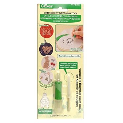 Clover Herramienta De Costura para Bordado, Verde Clover Herramienta De Costura para Bordado, Verde