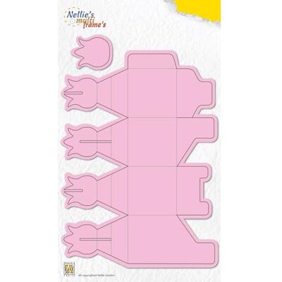 Nellie's Choice Troquel de Pascua Caja Tulipán 21,1 x 14,5 cm 2 Piezas Wrapping Die para Cajas de Regalo, Gift Boxes, DIY Nellie's Choice Troquel de Pascua Caja Tulipán 21,1 x 14,5 cm 2 Piezas Wrapping Die para Cajas de Regalo, Gift Boxes, DIY