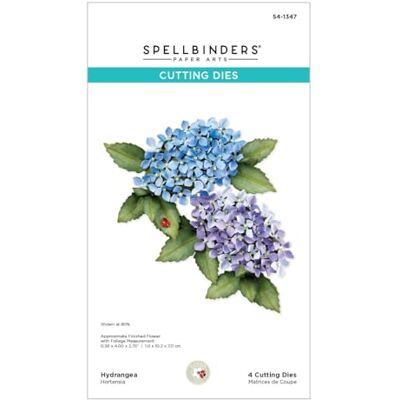Spellbinders Troqueles grabados con hortensias de la colección The Nature's Botanical Garden de Susan Tierney-Cockburn Spellbinders Troqueles grabados con hortensias de la colección The Nature's Botanical Garden de Susan Tierney-Cockburn