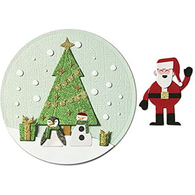 Sizzix Juego de troqueles Thinlits (8 unidades), diseño de Snowdome de Jenna Rushforth Sizzix Juego de troqueles Thinlits (8 unidades), diseño de Snowdome de Jenna Rushforth