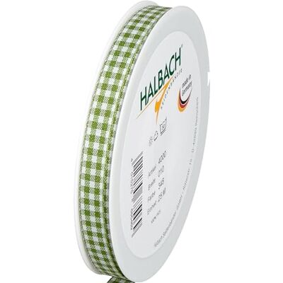 Halbach Seidenbänder Vichy Cinta de regalo a cuadros (10 mm de ancho, 25 m de largo, fabricada en Alemania), diseño a cuadros en muchos colores Halbach Seidenbänder Vichy Cinta de regalo a cuadros (10 mm de ancho, 25 m de largo, fabricada en Alemania), diseño a cuadros en muchos colores