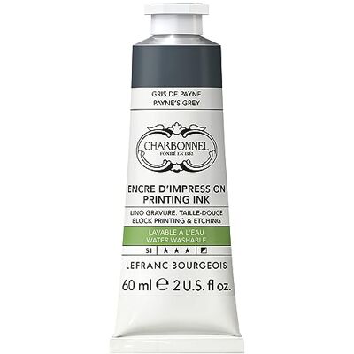 Lefranc Bourgeois Pintura de cobre , lavable al agua, con excelente resistencia a la luz, vegano, 100% sin disolventes, tubo de 60 ml, color gris paynes Lefranc Bourgeois Pintura de cobre , lavable al agua, con excelente resistencia a la luz, vegano, 100% sin disolventes, tubo de 60 ml, color gris paynes