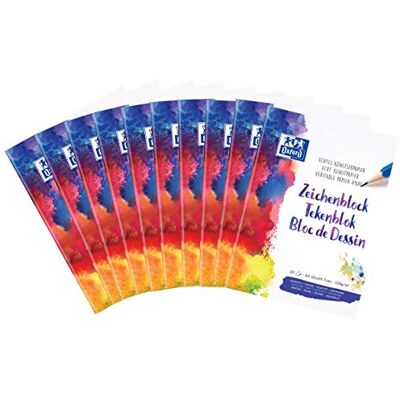 Oxford Bloc de dibujo (formato A4, en blanco, 20 hojas, 120 g/m², 10 unidades) Oxford Bloc de dibujo (formato A4, en blanco, 20 hojas, 120 g/m², 10 unidades)