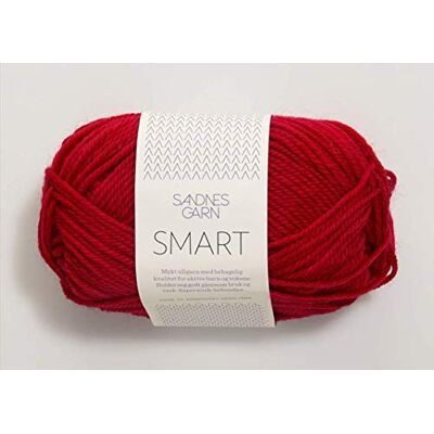 Sandnes Garn Smart Col.4219 Red aprox. 100 m 50 g Sandnes Garn Smart Col.4219 Red aprox. 100 m 50 g