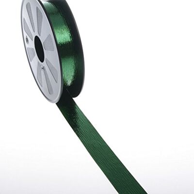 Deko AS GmbH Cinta metálica verde oscuro, 25 mm de ancho, 68 m de largo, 50 unidades Deko AS GmbH Cinta metálica verde oscuro, 25 mm de ancho, 68 m de largo, 50 unidades
