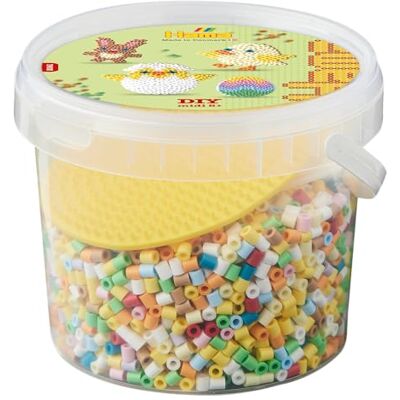 Hama Cuentas para Planchar Aprox. 4.000 Perlas, 1 Placa Perforada en Forma de Huevo n.º 260-03, Hoja de diseño Impresa a Color, Instrucciones y Papel de Planchar Juego de Manualidades de Mosaico Hama Cuentas para Planchar Aprox. 4.000 Perlas, 1 Placa Perforada en Forma de Huevo n.º 260-03, Hoja de diseño Impresa a Color, Instrucciones y Papel de Planchar Juego de Manualidades de Mosaico