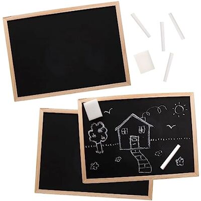 Baker Ross Kit De Pizarras Grandes De Madera Paquete De 3, Pizarras Para Dibujo Infantil, Tarea, Aula, Bodas O Señalización Baker Ross Kit De Pizarras Grandes De Madera Paquete De 3, Pizarras Para Dibujo Infantil, Tarea, Aula, Bodas O Señalización