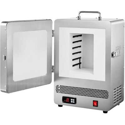 VEVOR Horno de Fusión Eléctrico 1650 W, Temperatura Máxima 1200 ℃, para Fundición a la Cera Perdida, Arcilla, Recocido de Metales, Vocción de Cerámica y Control de Temperatura, 535 x 405 x 345 mm VEVOR Horno de Fusión Eléctrico 1650 W, Temperatura Máxima 1200 ℃, para Fundición a la Cera Perdida, Arcilla, Recocido de Metales, Vocción de Cerámica y Control de Temperatura, 535 x 405 x 345 mm