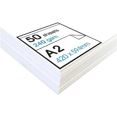 ARTWAY Studio A2 Papel de Técnica Mixta Ideal para Aplicaciones Multimedia 240gsm A2 (50 Hojas) ARTWAY Studio A2 Papel de Técnica Mixta Ideal para Aplicaciones Multimedia 240gsm A2 (50 Hojas)