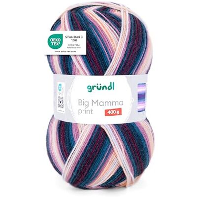 Gründl Big Mamma Print Lana XXL, flieder-petrol-purpur-pfirsich-weiß Gründl Big Mamma Print Lana XXL, flieder-petrol-purpur-pfirsich-weiß