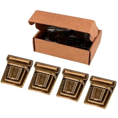 VELOX Broche Tupi Rectangular Acero Oro Viejo 31x27 mm. 22u. VELOX Broche Tupi Rectangular Acero Oro Viejo 31x27 mm. 22u.