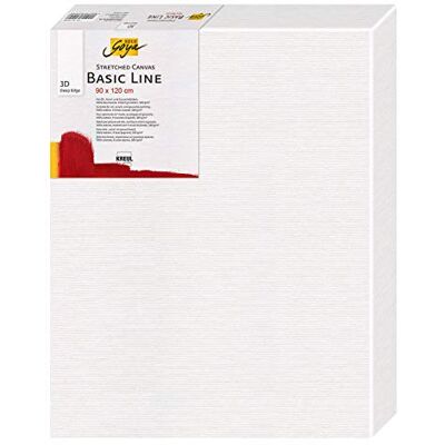 KREUL 6490120 Solo Goya 3D Stretched Canvas Basic Line, bastidor 90 x 120 cm, profundidad extra aprox. 3,8 cm, 100% algodón, imprimado 4 veces, ideal para óleo, acrílico y témpera KREUL 6490120 Solo Goya 3D Stretched Canvas Basic Line, bastidor 90 x 120 cm, profundidad extra aprox. 3,8 cm, 100% algodón, imprimado 4 veces, ideal para óleo, acrílico y témpera