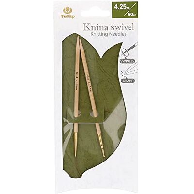 Tulip Knina Agujas Circulares Swivel 60 cm 4.25 mm 1 Unidad Tulip Knina Agujas Circulares Swivel 60 cm 4.25 mm 1 Unidad