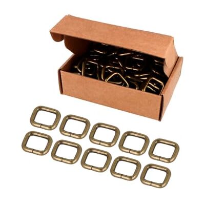 VELOX Anilla Rectangular Hierro Oro Viejo 19,50 mm. 90u. VELOX Anilla Rectangular Hierro Oro Viejo 19,50 mm. 90u.