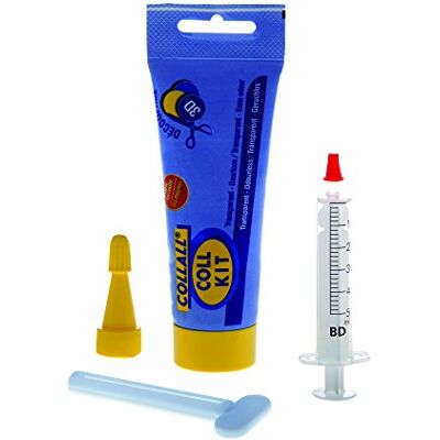 Collall Inodoro 3D Pegamento, Transparente, 80 ml, un Tubo Collall Inodoro 3D Pegamento, Transparente, 80 ml, un Tubo