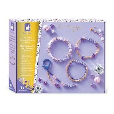 Janod 4 Joyas para Crear Kit de creación de Joyas de Moda 2 Pulseras + 1 Llavero + 1 Collar Ocio Creativo a Partir de 7 años Janod 4 Joyas para Crear Kit de creación de Joyas de Moda 2 Pulseras + 1 Llavero + 1 Collar Ocio Creativo a Partir de 7 años