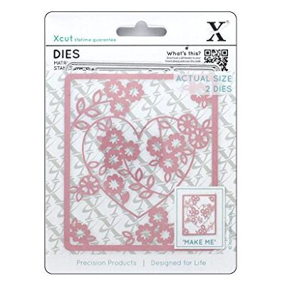 Xcut docrafts Corazón Floral (2 Unidades) Xcut docrafts Corazón Floral (2 Unidades)
